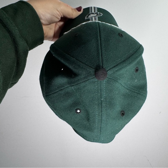 Vintage Philadelphia Eagles TWINS Enterprise Adjustable Hat Green Wool Blend NFL - Picture 2 of 6